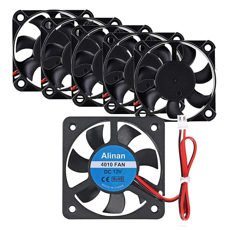 6Pcs 4010 24V Brushless Cooling Blower Fan 40 * 40 * 10Mm Cable Length 30Cm Du