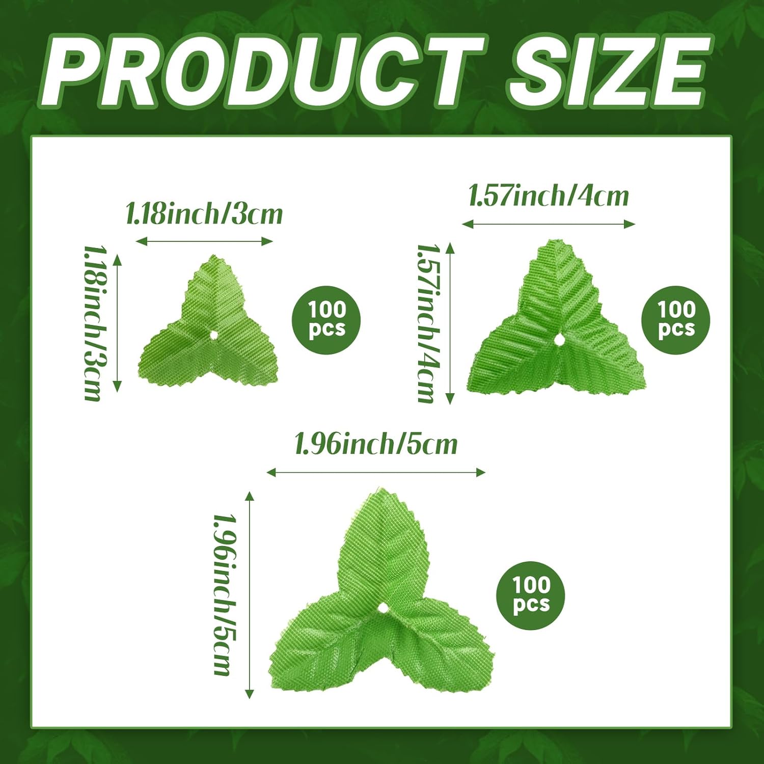 300Pcs Artificial Leaves Mix Size Fake Rose Leaves Faux Silk Leaf For Christmas Home Kitchen Wedding Garland Decoration