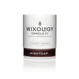 Wixology Cocktail Inspired Bourbon Soy Candles - Scented Candles In Reusable Rocks Glass - Made In Kentucky - 7 Oz (Nightcap) (Whiskey & Tobacco)