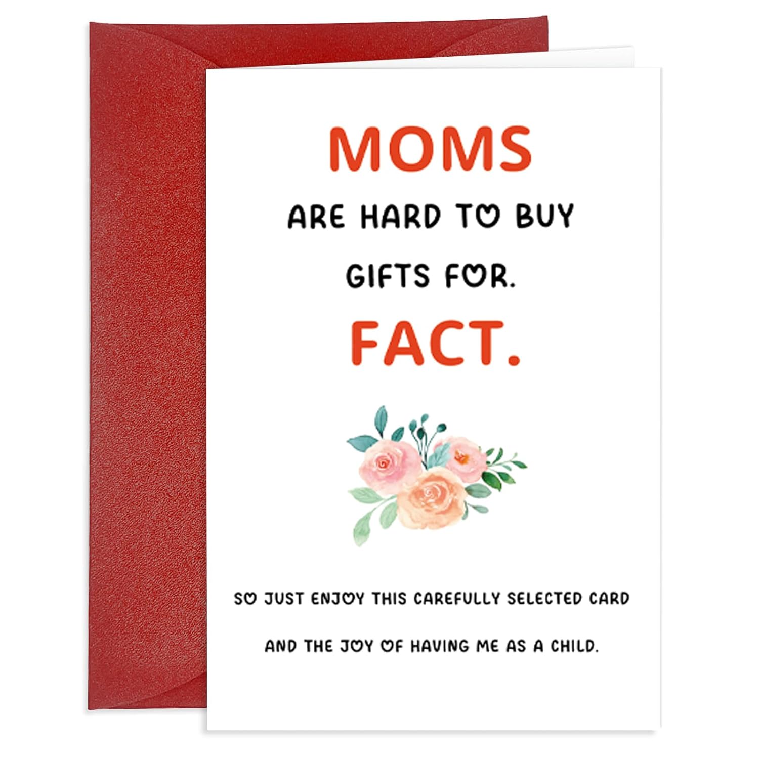 Funny Mother'S Day Card For Mom Floral Mothers Day Greeting Card From Son Daughter Happy Mother'S Day Card With Envelope Mothers Day Gift Cards For Mom Grandma
