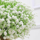 120Pc Baby Breath Artificial Flowers - Babies Breath Flowers Artificial Bulk Faux Flowers Bouquet White Flores Real Touch Fake Flowers Arrangements Wedding Centerpieces Tables Decorations