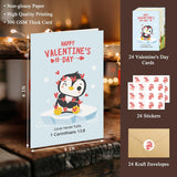 24 Assorted Religious Valentine'S Day Card Set, Bible Verse Valentines Cards With Envelopes And Stickers, Animal Christian Valentines Day Card Bulk For Kids School, 4 X 6 In(6 Designs, 4 Each)