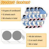 96Pcs Baby Shower Game Winner Gifts For Winners - Baby Shower Scratch Off Game - Activity And Idea, Favors For Guests - Silly Activity For Ice Breakers, Door Prizes, Fun And Easy To Play