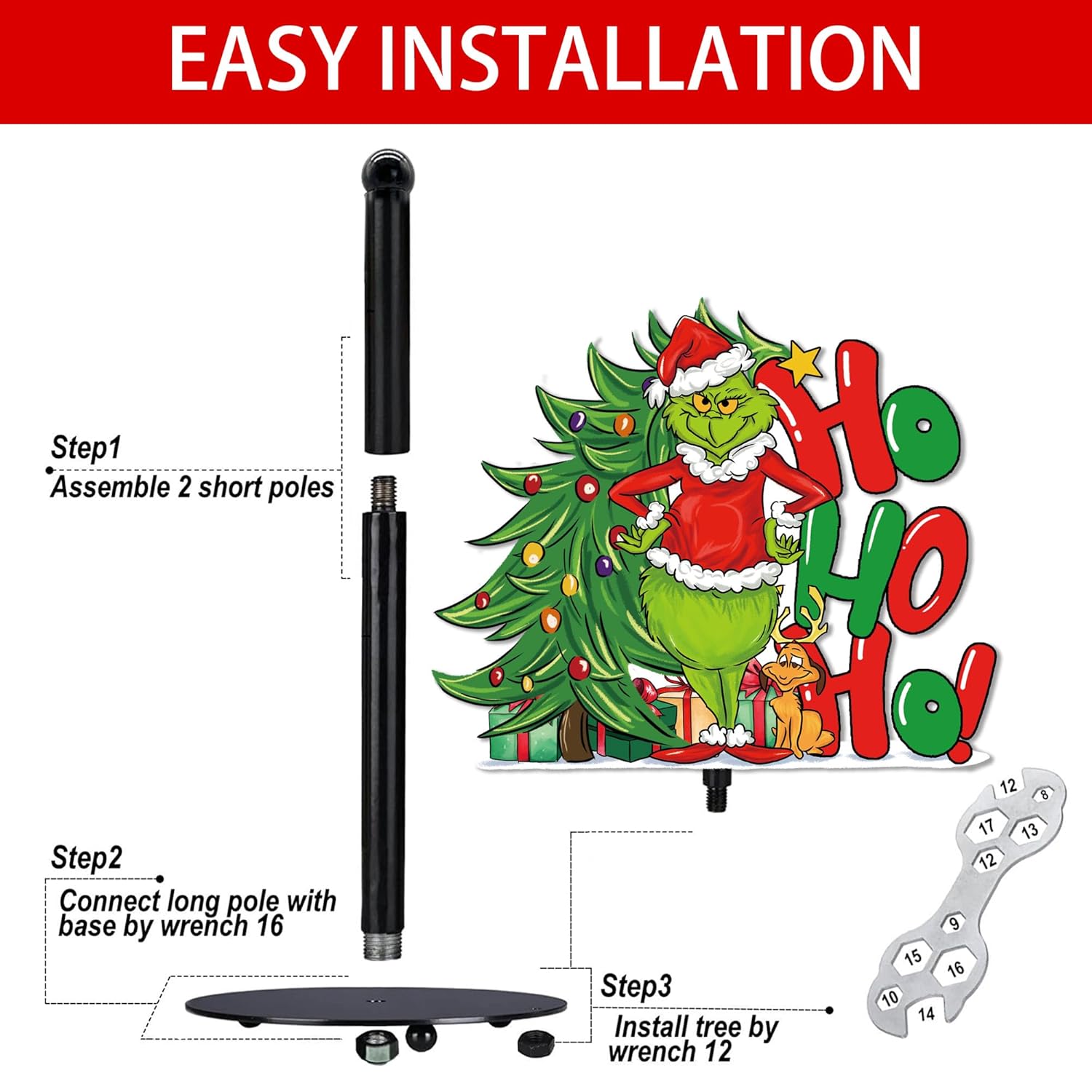 Christmas Paper Towel Holder, Christmas Decorations For Home Bathroom Accessories Paper Towel Holder Stand, Xmas Green Kitchen Decor For Home Large Metal Towel Stand For Countertops