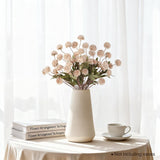 Faux Flowers For Vase 10 Pcs 20" Artificial Mums Flowers With Long Stems Fake Silk Chrysanthemum Flower For Diy Bouquets Centerpieces Home Decorations Floral Arrangement Table (Beige)