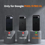 Pixel 9 Pro XL Case, Shockproof Soft TPU, Wireless Charging - Black