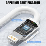 2 Pack 3FT Lightning CarPlay Cable Fast Charging for iPhone 14 13 12 11 iPad