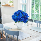 2 Pcs Hydrangea Artificial Flowers Royal Blue Hydrangeas 10 Heads Silk Hydrangea Flowers Bouquets Blue Artificial Flowers For Wedding Bouquet Table Centerpieces Floral Arrangements Home Decor