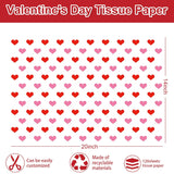 120 Sheets Valentine'S Day Tissue Paper Red Pink White Heart Stripe Gift Wrapping Paper Decorative Art Paper For Bridal Shower Wedding Party Diy Crafts, 14 X 20 Inch