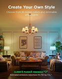 E12 LED Smart Light Bulbs Color Changing Candelabra 450 LM 80 CRI 4 Pack