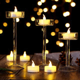 AGPTEK Timer Flickering Tea Lights,24 Pack Flickering LED Candles with Timer Battery-Operated Flameless Tealight Candles for Wedding Holiday Party Home Decoration-Warm White