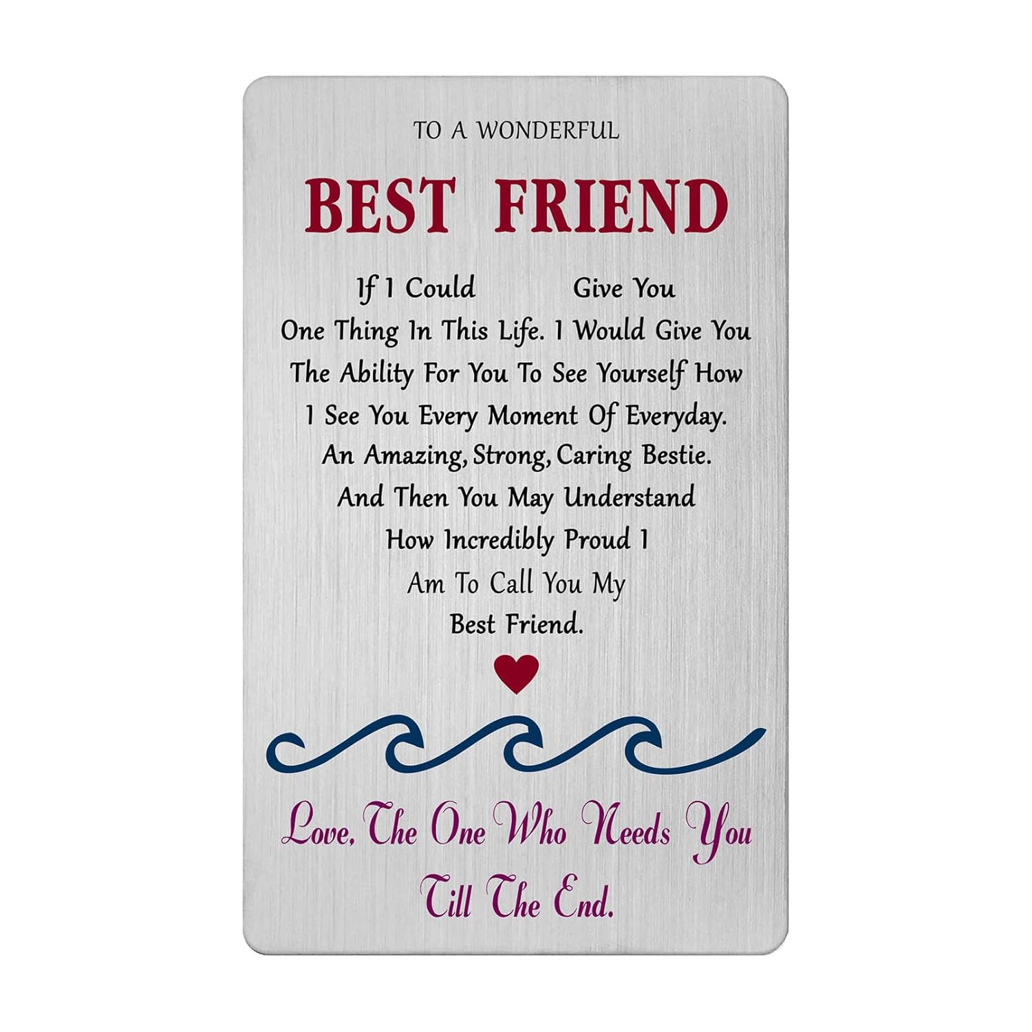 Valentines Day Card For Best Friend Women Friendship Long Distance Easter Wedding Mother'S Day Gifts