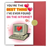 Valentines Day Card For Husband, Funny & Romantic Anniversary Card For Men Or Women, I Love You Card Gift For Him,Her, Boyfriend Or Girlfriend, Double-Sided
