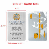 Firefighter Card For Men - Gifts For Firefighter Christmas Birthday Valentines Graduation Prayer Card For Him Husband