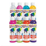 Paraben-Free Liquid Watercolor Paint Tropical Colors, 8 Oz. Bottles - Set Of 8, Non-Toxic And Made In The Usa