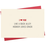 Valentines Day Card, Adult Funny Love Card, Rude Birthday Card For Boyfriend Husband