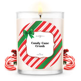 Kate Bissett Christmas Winter Candles | Candy Cane Crush| Made with 100% Natural Soy and Coconut Wax | Hand Poured 18 oz Candles | Home Decor Gifts