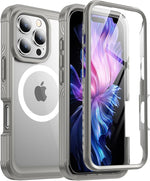 iPhone 16 Pro Max Case, 9H Glass Protector, MagSafe, Shockproof, Heavy Duty 6.9"