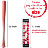 Christmas Wrapping Paper Roll, 3 Mini Rolls Red White Metallic Foil Shine Gift Packing Paper, Santa Claus/Snowflakes/Reindeer/Ho Design - 17 Inch X 120 Inch Per Roll