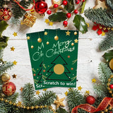 Christmas Scratch Off Cards(50 Pack) Christmas Party Game Cards Christmas Festive Raffle Tickets Christmas Craft Christmas Party Game For Boys And Girls Adults