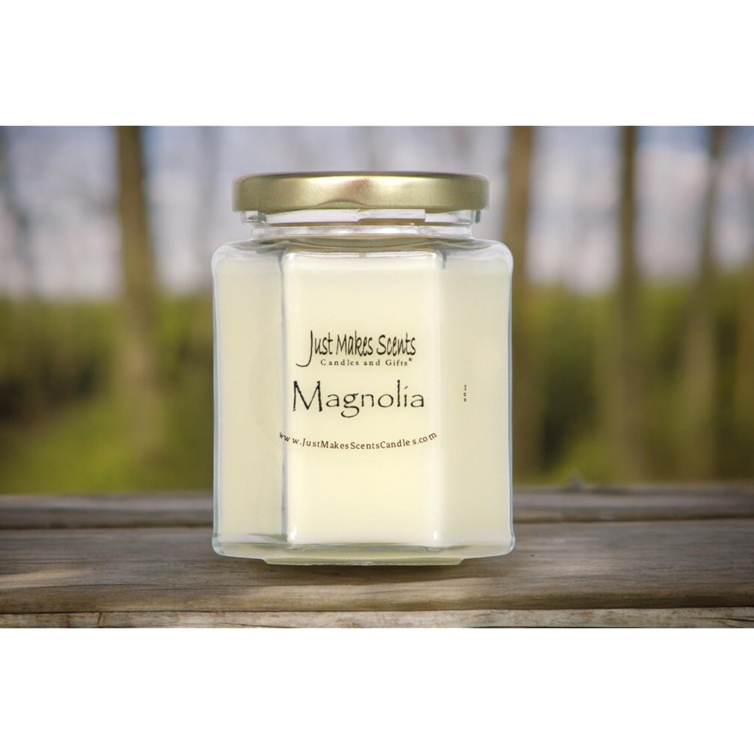 Magnolia Scented Blended Soy Candle | Light And Lovely Floral Fragrance | Hand Poured In The Usa By (8 Oz)