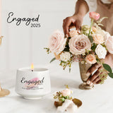 Engagement Gifts - Newly Engaged Couples' Gift, 'Engaged 2025' Candle Bridal Shower Gifts - 6 Oz Lavender Scented