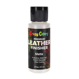 Premium Dull Matte Acrylic Leather And Shoe Paint Finisher, 2 Oz Bottle - Clearcoat Sealant Protection - Durable Scratch, Crack, Peel, Fade Resistant Finish - Artwork Jackets, Bags Purses