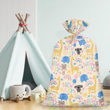 56" Large Baby Shower Plastic Gift Bag - Animals & New Baby Jumbo Bike Bag Gift Wrap For Baby Shower, Kids Birthdays, Parties, Celebrating, Or Any Occasion - 56" H X 36" W
