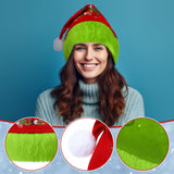 6 Pcs Christmas Santa Hat Elf Christmas Classic Santa Cap Red And Green Unisex Velvet Hat With Fur Trim For Adult Men Women Costume Xmas Holiday Party Gifts