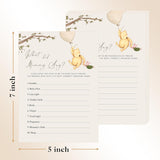 Winnie The Pooh Baby Shower Game Cards, What Did Mommy Say, Set Of 30, Party Games & Activities, Decorations