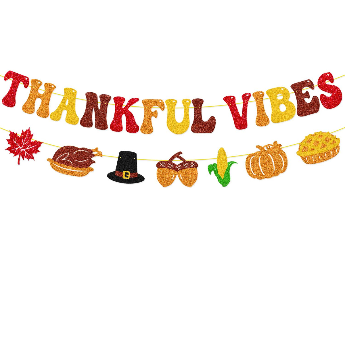 60 Inch Round Fall Thanksgiving Tablecloth, Vintage Pumpkin Turkey Sunflower Harvest Border Round Table Cover, Christmas Holiday Waterproof Polyester Table Cloth for Dinner Kitchen Home Party