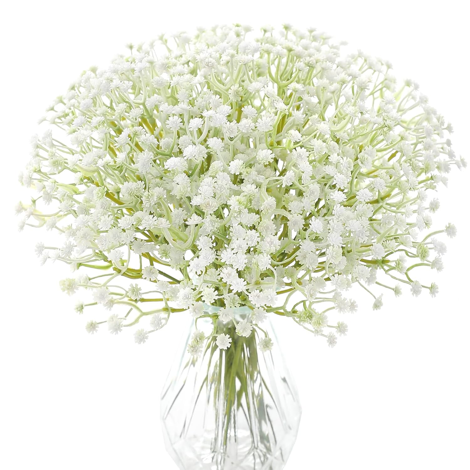 Babys Breath Artificial Flowers,30 Pcs White Gypsophila Greenery Sprays,Real Touch Flowers For Wedding Bouquets Centerpieces Floral Arrangements And Decorations