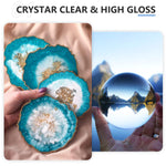 Crystal Clear Epoxy Resin Kit 2 Gallon Self-Leveling Coating And Casting Resin, High-Gloss & Bubbles Free Resin And Hardener Kit For Diy Art, Jewelry, Table Top, Molds, Wood 1:1 Ratio
