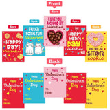 Valentines Day Gifts For Kids - Diy Vending Mailbox Valentine Boxes For Kids With 30 Valentine Cards - Valentines Day Cards For Boys Girls Toddlers School Classroom Exchange Party Favors