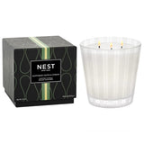 Scented 3-Wick Candle, Santorini Olive & Citron - 21.2 Oz - Up To 100-Hour Burn Time - Reusable Glass Vessel