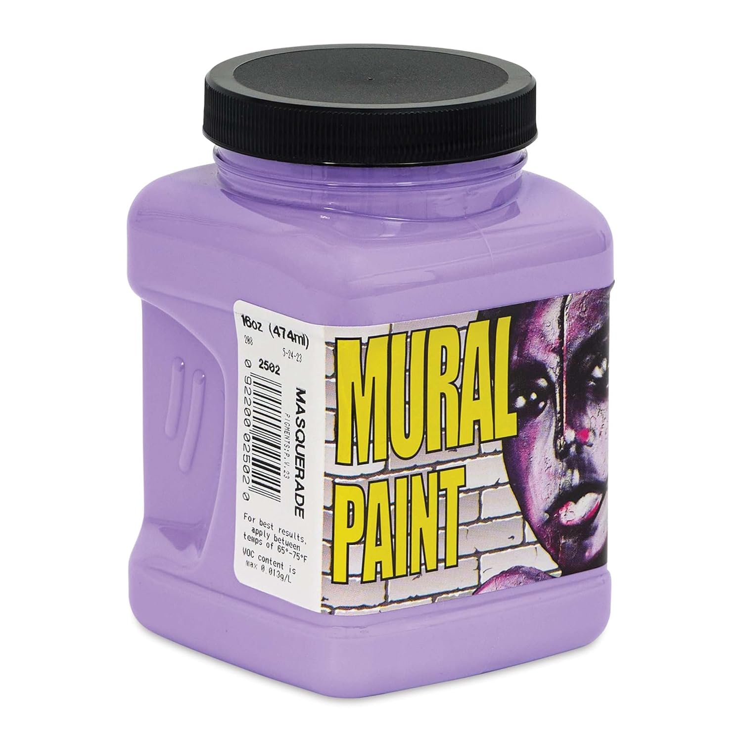 Chroma Acrylic Mural Paint for Interior and Exterior Murals - Lightfast, Mixable, Hard-Wearing Vibrant Pigment, 16 oz Masquerade (2502)