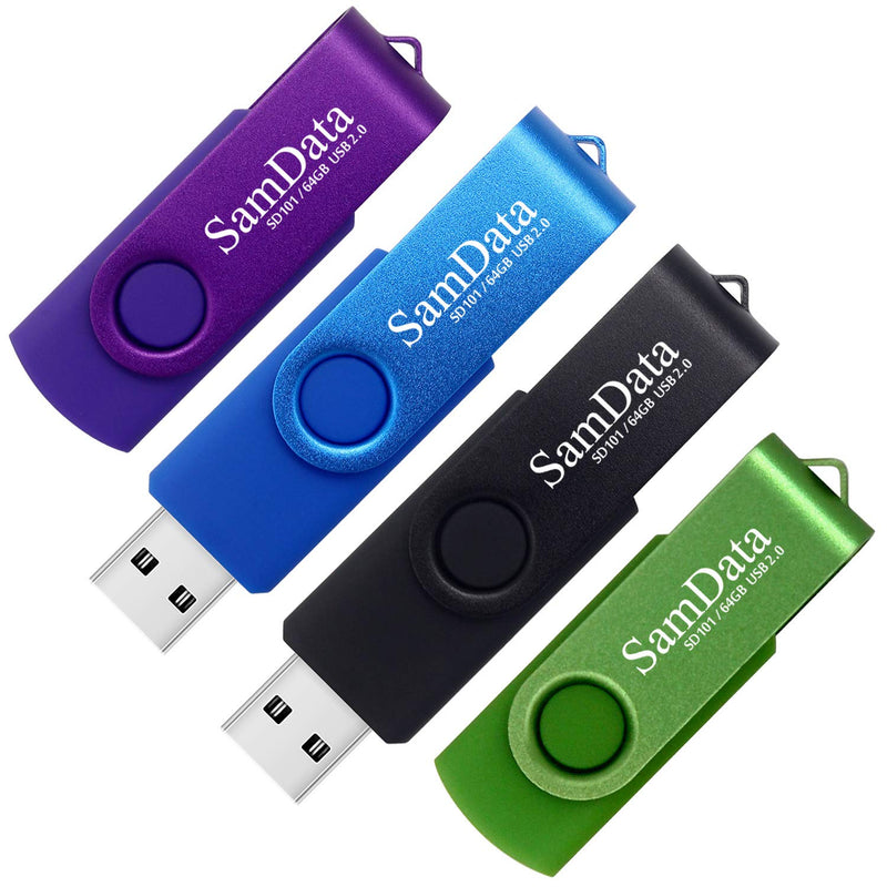 64Gb Usb Flash Drives 4 Pack 64Gb Thumb Drives Memory Stick Jump Drive With Le