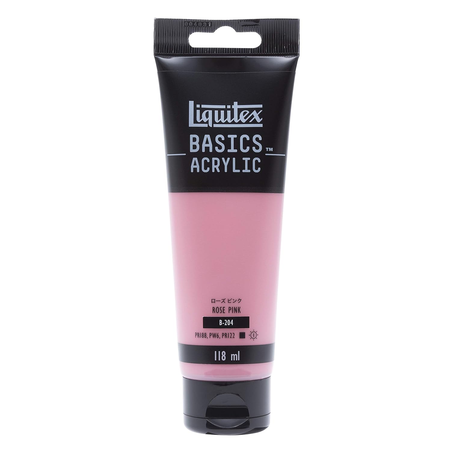 LIQUITEX Acrylic Paint Basics B-204, Rose Pink, 4.0 fl oz (118 ml)