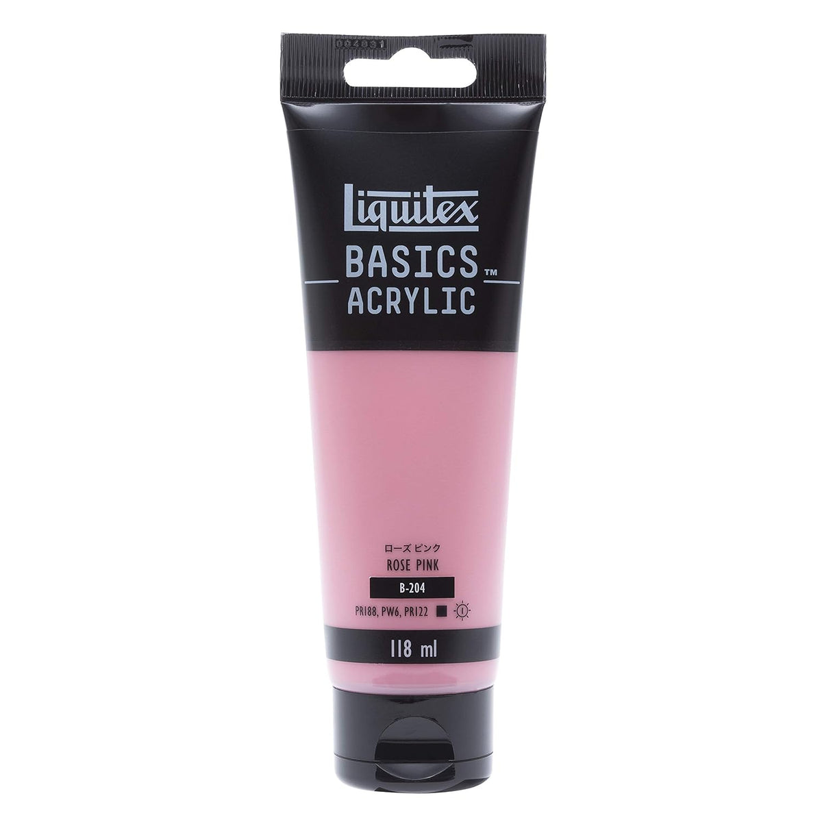 LIQUITEX Acrylic Paint Basics B-204, Rose Pink, 4.0 fl oz (118 ml)