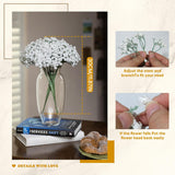 [Real Touch] 80 Pcs Baby'S Breath Artificial Flowers, Real Touch Gypsophila Fake Flowers Bulk For Wedding Centerpieces, White Faux Floral Bouquets For Home Farmhouse Vase Decoration