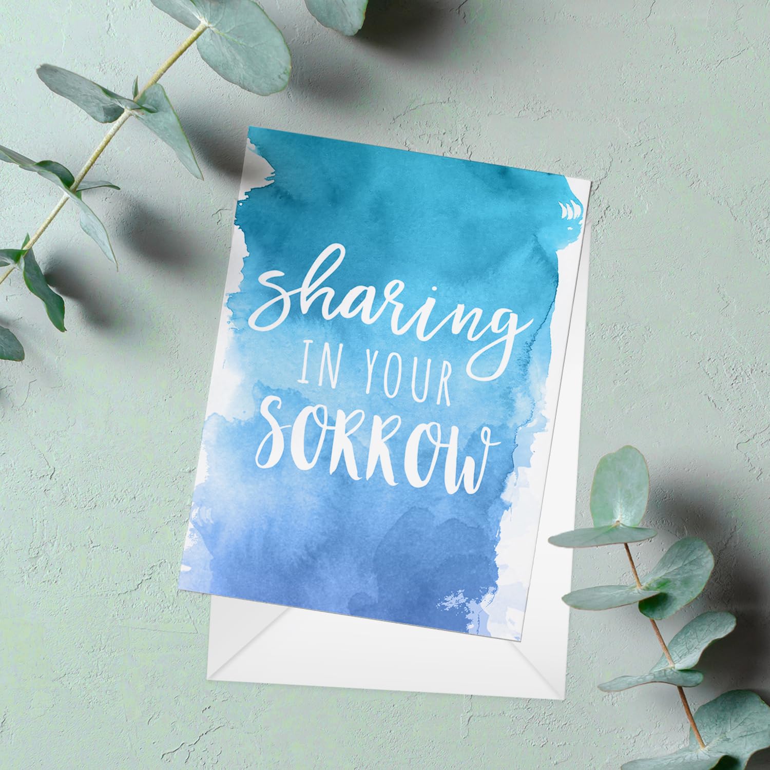 Watercolor Sympathy Cards / 24 Comfort And Peace Note Cards / 6 Colorful Designs With Blank White Envelopes / 4 5/8" X 6 1/4" Thinking Of You Greeting Cards