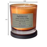 100% Soy, Highly Scented, Hand Poured Soy Candle (Patchouli)