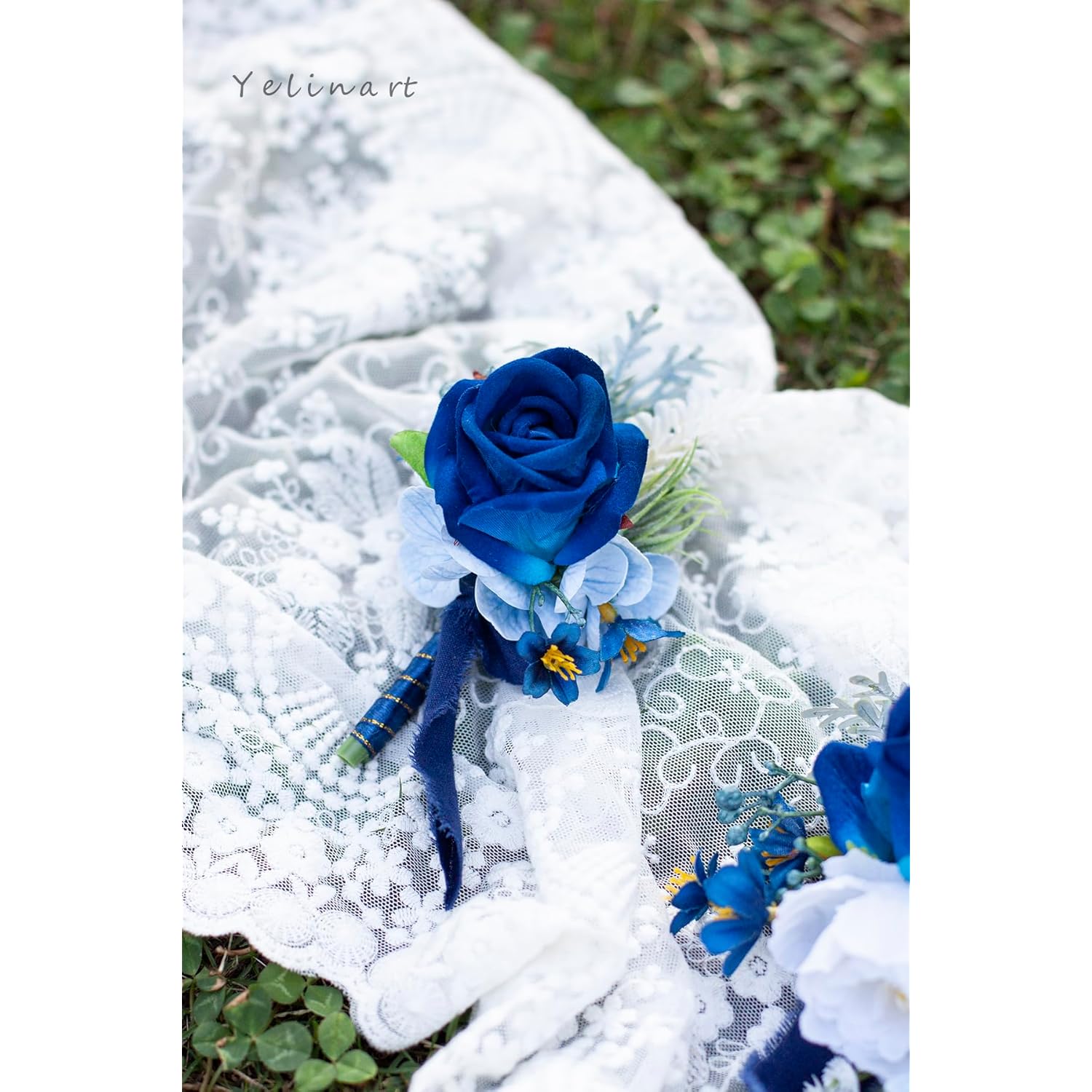 Corsage And Boutonniere Set For Wedding Prom Homecoming Men Groom Groomsmen Artificial Rose Flowers Boutonniere And Women Girl Bridesmaids Bracelet Suit Decor