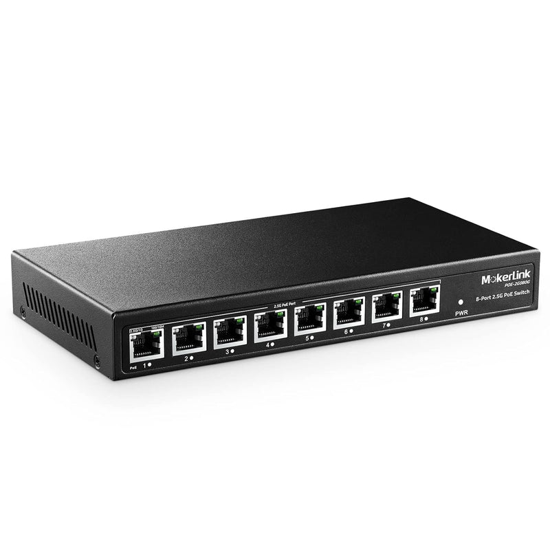 8 Port 2.5 Gigabit Poe Switch, 8 X 2.5G Ethernet Ports, 8 Port Poe Ieee802.3Af