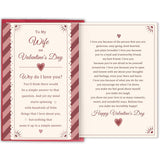 Romantic Valentine'S Day Card For Wife, Heartfelt Love Greeting Card For Her, Valentines Gift From Husband, To My Wife On Valentine'S Day