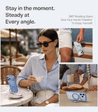 O1S Series 360 Magnetic Stand Phone Case Compatible with iPhone 18 Pro Blue Protective Cover