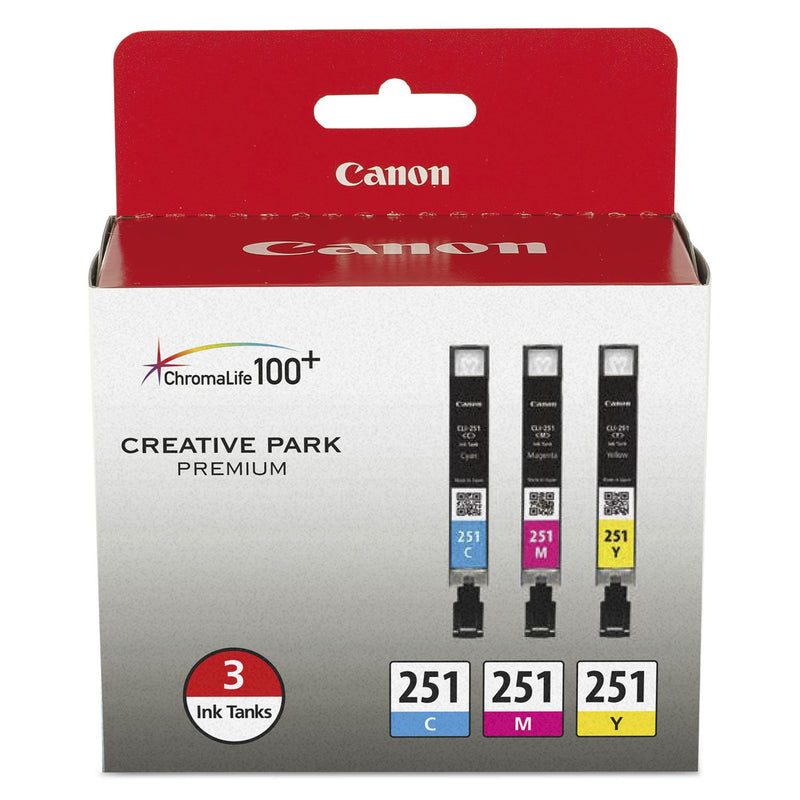 Canon CLI-251 3-Color Multi Pack for MG6320, iP7220, MX922, iP8720