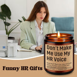 Candle, Hr Gifts, Human Resources Gifts For Women Coworker Boss, Funny Office, Appreciation, Mothers Day, Hr Professional Day, Birthday Presents For Human Resources Generalist, Manager