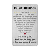 Christmas Card Gifts To Husband - Anniversary Card Gifts For Him, I Love You Card Gift For Men, Husband Wedding Birthday Christmas Fathers Day Presents