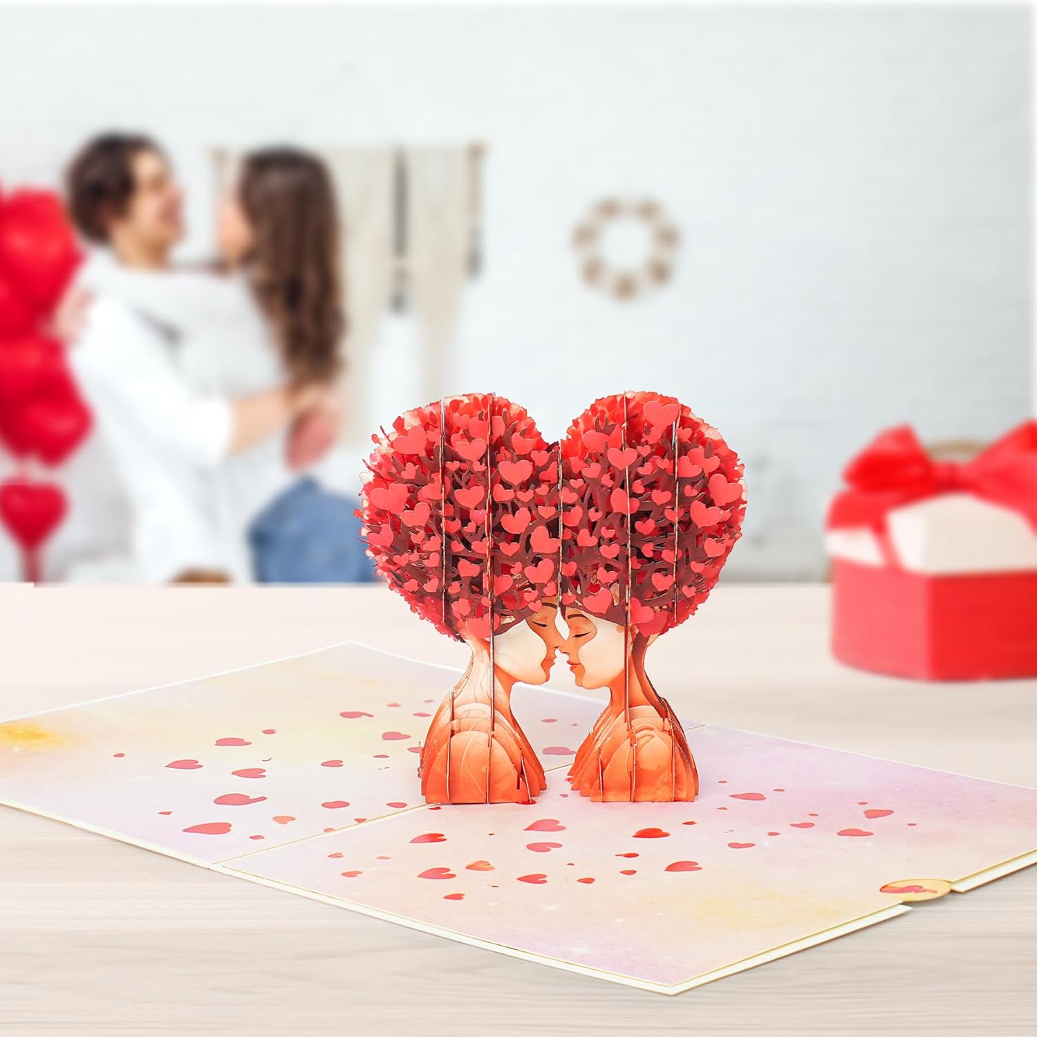 Handmade 3D Popup Valentines Day Card For Wife, Girlfriend, Adults - Romantic Valentine Cards For Lgbtq, Lesbians, Gay - Unique Valentines Cards For Her - Perfect For Special Moments